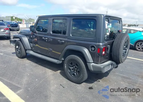 2020 Jeep Wrangler Unlimited Sport 4X4 from USA, damaged, VIN 1C4HJXDN1LW143717